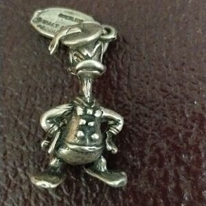 Donald Duck "Grumpy" sterling silver charm for bracelet